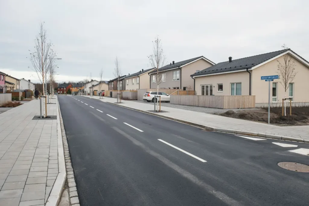 f rdigst lld asfaltering av lokalgata och g ngbanor i sk ggetorp link ping